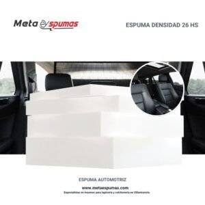 Espuma automotriz densidad 26 hs