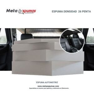 Espuma automotriz densidad 26 penta