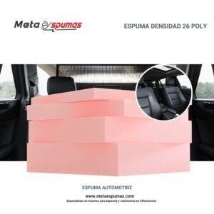 Espuma automotriz densidad 26 poly