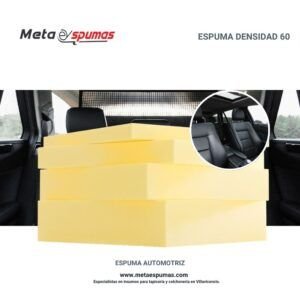 Espuma automotriz densidad 60
