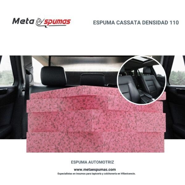 Espuma cassata automotriz densidad 110