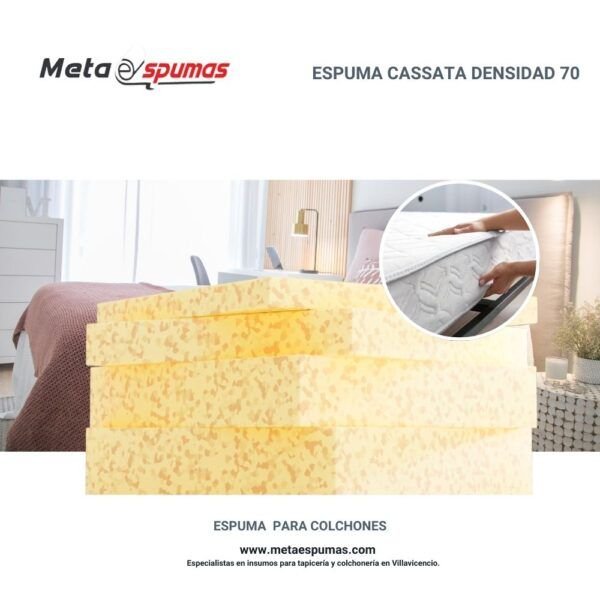 Espuma cassata para colchones densidad 70