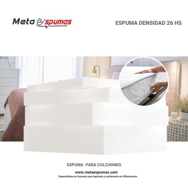 Espuma para colchones densidad 26 hs